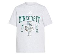 adidas Mixte Enfant Minecraft Skeleton Shirt, Light Grey Heather, 4-5 Years