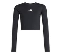 adidas Mädchen Techfit Longsleeve Tee, Black/White, 11-12 Years