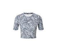 Adidas Techfit Print Crop Short Sleeve T-shirt Noir L Femme