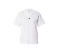 Adidas Damen Essentials Small Logo Cotton T-Shirt, White/Black, M