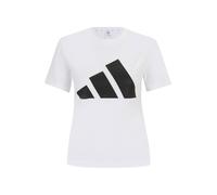 adidas Damen Essentials BIG Logo Cotton T-Shirt, White/Black, S