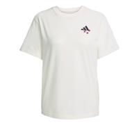 adidas Women's T-Shirt Graphique Floral Tiro, Off White, S