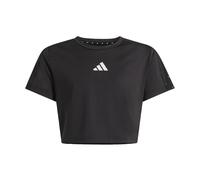 adidas Mädchen Train Essentials Seasonal Print T-Shirt, Black/Silver met., 13-14 Years