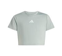 adidas Mädchen Train Essentials Seasonal Print T-Shirt, Wonder Sage/Silver met., 9-10 Years