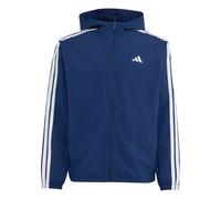 adidas Homme Essentials 3-Stripes Woven Windbreaker Coat, team navy blue 2/white, M