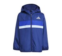 adidas Unisex Kinder TIBERIO WINDBREAKER, dark blue/team royal blue/glow blue, 15-16 Years