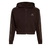 adidas Fille Seasonals Animal Full Zip Hoodie Sweatshirt, Aurora Coffee/Multicolor/Earth strata, 9-10 Years