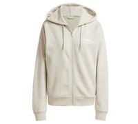 Adidas Essentials Linear French Terry Full Zip Sweatshirt Blanc L Femme
