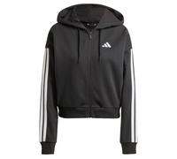 Adidas Veste à capuche zippée Essentials 3-Stripes French Terry Femme Noir/Blanc XXL