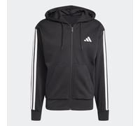 Adidas Essentials 3 Stripes Fleece Full Zip Sweatshirt Noir XS / Regular Homme