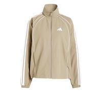 adidas Femme Iconic Woven Tracktop with 3-Stripes Sweatshirt, Khaki Six, XS