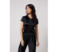 T-shirt femmes adidas Seasonal Essentials Satin T-Shirt Noir EU L