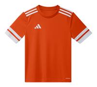adidas Mixte Enfant Squadra25 Jersey Short Sleeve Kids Shirt, Team Orange/White, 5-6 Years