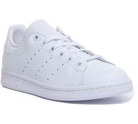 Adidas Stan Smith Junior Lacet Cuir Baskets en Blanc Taille 3 - 6