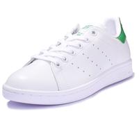 ADIDAS Stan Smith Baskets à Lacets Garçon Chaussures en Blanc Vert UK 3 - 7