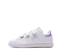 Adidas Stan Smith CF C, Sneakers Basses Mixte bébé, Multicolore (Metallic Silver-SLD/Metallic Silver-SLD/FTWR White Aq6273), 30 EU