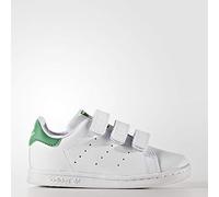adidas Stan Smith CF I, Chaussons Mixte bébé, Blanc (Ftwbla/Verde 000), 21 EU