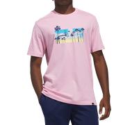 Adidas Summer Sunset Graphic Short Sleeve T-shirt Rose 2XL / Regular Homme
