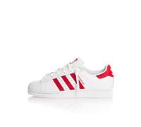 Adidas Superstar J, Sneaker Basse Mixte, FTWR White/Scarlet/Scarlet FTWR White/Scarlet/Scarlet, 36 EU