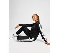 Survêtement adidas Essentials 3-Stripes noir blanc femme - L