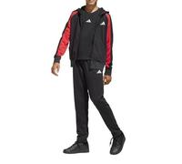 adidas Mixte enfant SEASONAL ESSENTIALS COLORBLOCK TRACKSUIT, black/pure ruby/white, 9-10 Years