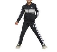 Adidas Tiberio Cotton Full Zip Fleece Tracksuit Noir/Blanc/Gris 5-6 ans Male