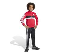 Adidas Seasonal Essentials Tiberio 3 Stripes Tricot Tracksuit Rouge 4-5 Years Enfants