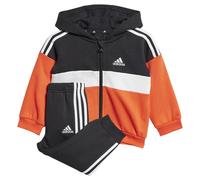 Adidas Tiberio 3 Stripes Colorblock Fleece Tracksuit Orange 0-3 Months Enfants