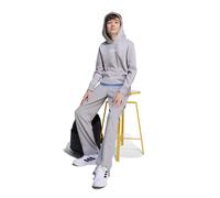 Adidas Sweat à capuche LIN FL Hoody Enfant Gris chiné/Blanc Taille 128 (7-8 ans)