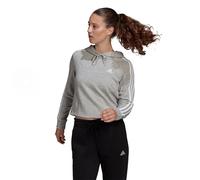 Adidas Sweatshirt court à capuche Femme Essentials 3-Bandes Gris XL