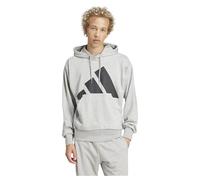 Adidas Sweat à capuche Essentials Big Logo French Terry Gris M Homme