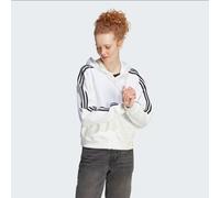 Adidas Sweat À Capuche Femme Essentials 3-Stripes En Terry Français - Blanc/Noir