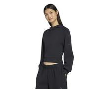 adidas Femme Soft Lux Hoodie Sweatshirt, Black, L
