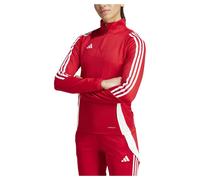 Adidas Sweat Tiro24 Demi-zip Rouge Taille L Coupe Regular Femme