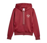 Adidas - Sweat à Fermeture Éclair avec Style Rétro - Homme - Sport - Rouge - Taille: S