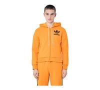 Adidas - SweaT-shirt à capuche zippé avec logo - Homme - Sweatshirts et sweats à capuche - Orange - Taille: M