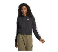 Adidas Veste zippée à capuche Essentials French Terry 3 bandes Noir/Blanc Taille L