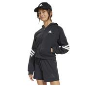 Adidas Sweat-shirt zippé Future Icons 3 Stripes Full Zip – Noir 9-10 ans Fille