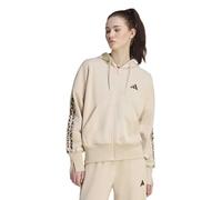 Adidas Sweat-shirt à Zip Seasonal Essentials Animal Print 3 Stripes Track