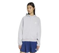 Adidas Sweatshirt à capuche zippé femme Stadium Small Logo Gris M
