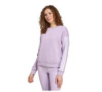 Adidas Sweatshirt Essentials 3-Stripes Fleece Violet/Blanc Taille L Femme