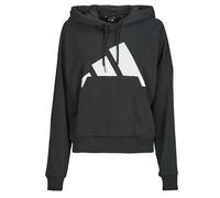 adidas Femme Essentials BIG Logo French Terry Loose Hoodie, Black/White, M