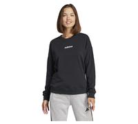 Adidas Sweatshirt femme Essentials Linear French Terry Noir/Blanc L