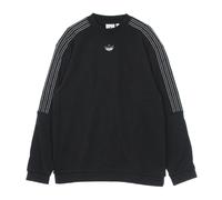 Adidas - SweaT-shirt léger à col rond avec logo - Homme - Sport - Noir - Taille: XL