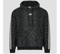 adidas Sweat-shirt Leo All Over Print Loose Hoodie in Noir EU M
