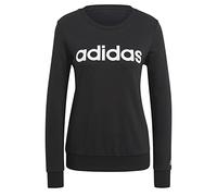 adidas Sweat-Shirt pour Femme W Lin Ft SWT, Noir/Blanc, GL0718