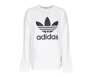 Adidas - SweaT-shirt ras du cou avec logo Trèfle - Femme - Sweatshirts et sweats à capuche - Blanc - Taille: 40 FR