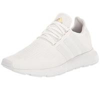 adidas Women's Swift Run Sneaker, White/White/Gold Metallic, 5.5