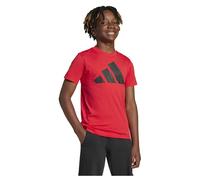 adidas T-shirt enfant unisexe Essentials BIG Logo Pure Ruby/Noir 9-10 ans