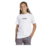 adidas T-shirt Enfant Linear Tee 160 - Taille 140 - Blanc/Noir